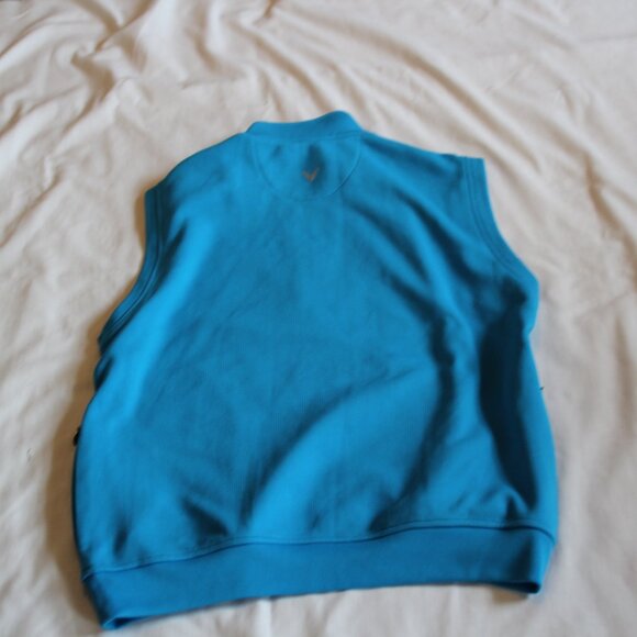Callaway Golf 1/4 Zip Vest Sz M Blue Men’s  Pullover Sleeveless Pockets - Picture 3 of 5